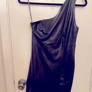 Forever 21 Black Leather Dress
